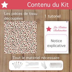 Kit couture surprise : pochette tissu enduit Taille S